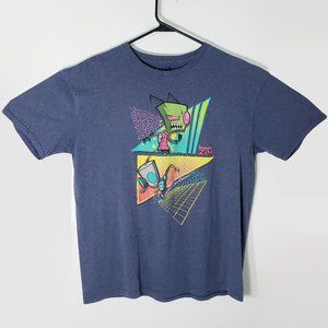 Mens XL Invader Zim Gir 90s Graphic T shirt Retro